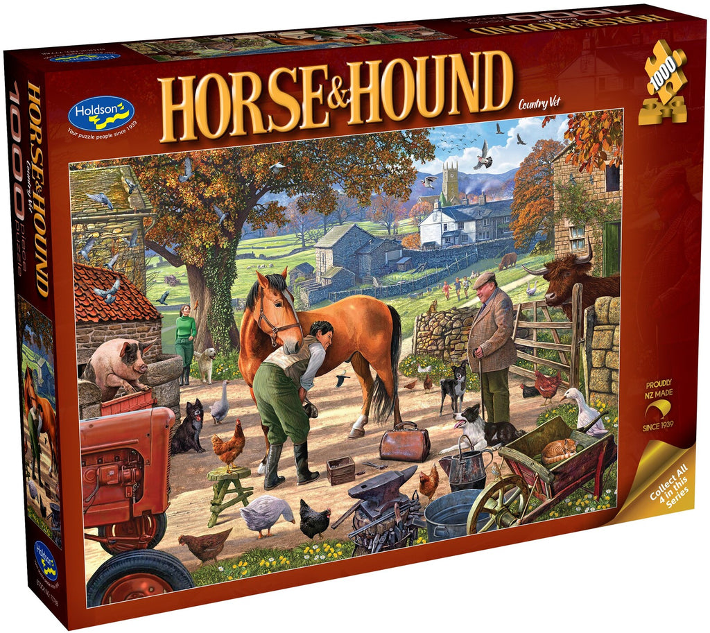 Holdson: Country Vet - Horse & Hound Puzzle (1000pc Jigsaw) Board Game