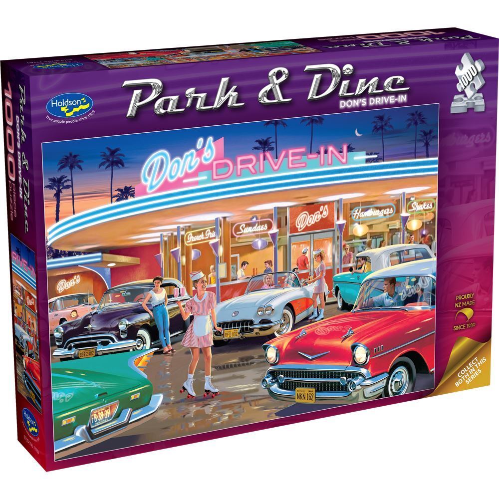 Holdson: Don's Drive In - Park & Dine Puzzle (1000pc Jigsaw) Board Game