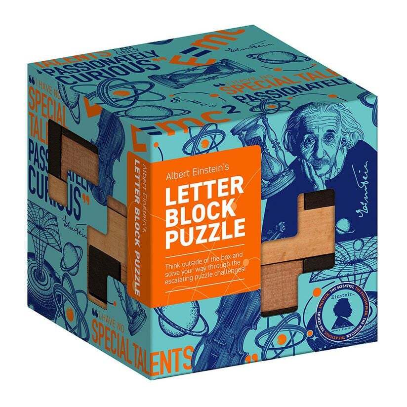 Albert Einstein's - Letter Block Puzzle Board Game