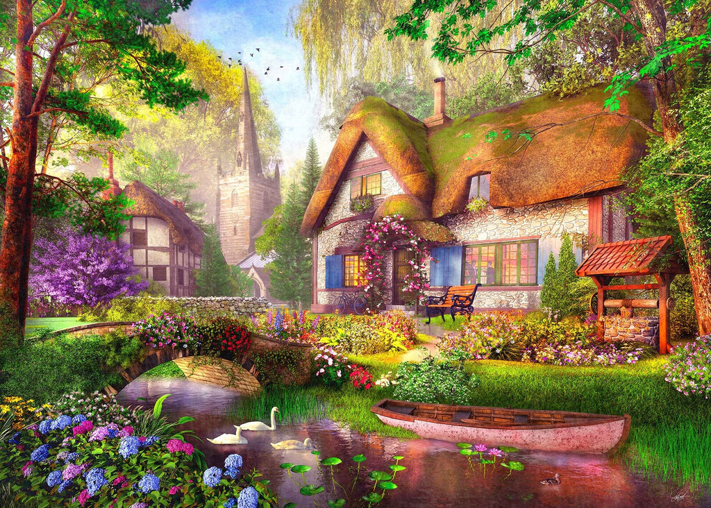 Holdson: The Woodland Cottage - Cottage Charmers Puzzle (1000pc Jigsaw) Board Game