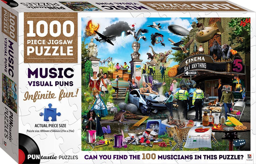 Puntastic Puzzles: Music Visual Puns (1000pc Jigsaw) Board Game