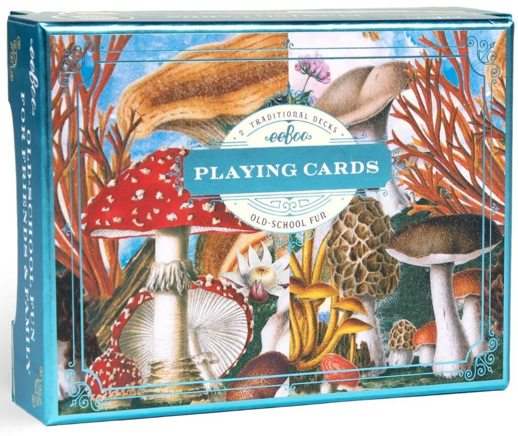 eeBoo: Mushroom - Playing Cards 2-Pack Board Game