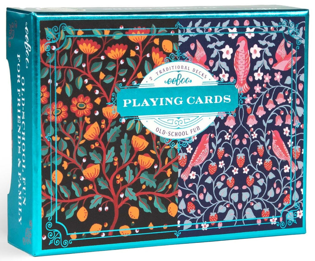 eeBoo: Birds & Flowers - Playing Cards 2-Pack Board Game