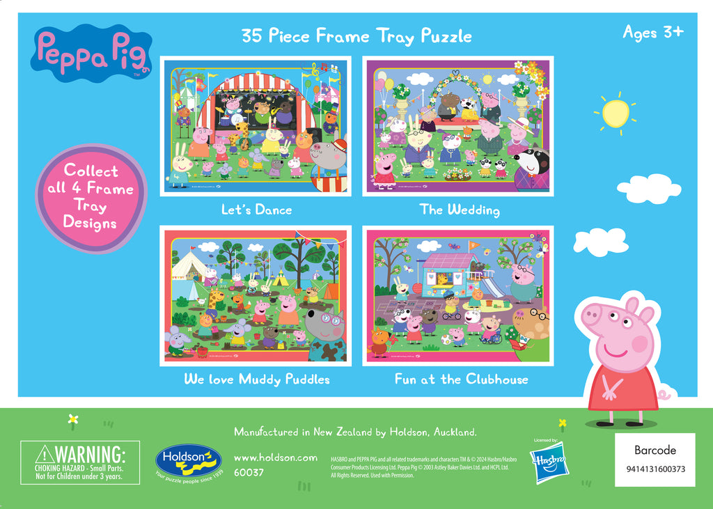 Holdson: Peppa Pig - Frame Tray Puzzles (4x35pc Jigsaws) Board Game