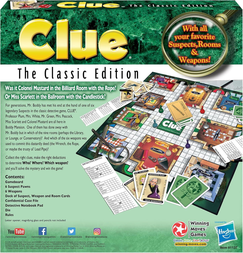 Clue - Classic Edition Board Game