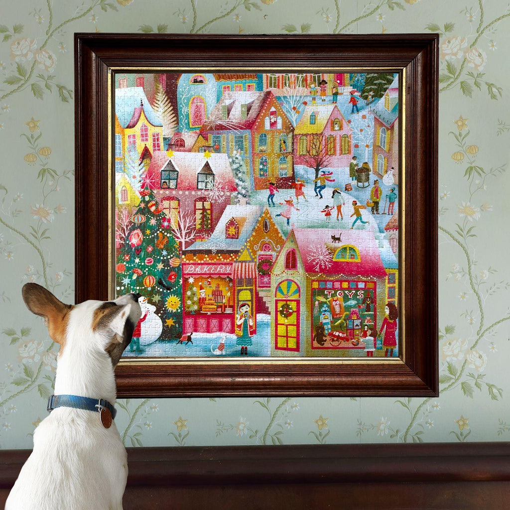 eeBoo: Holiday Village - Square Puzzle (1000pc Jigsaw) Board Game