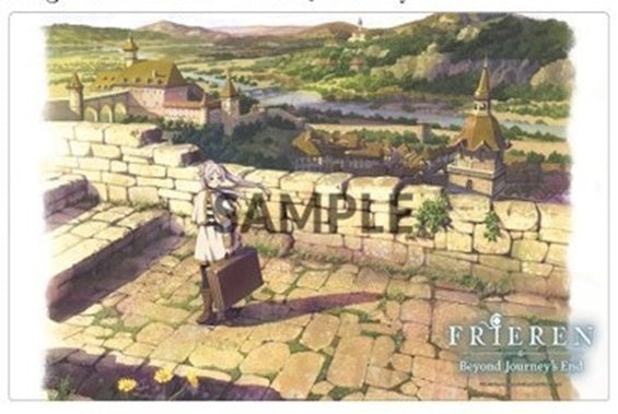 WeiB Schwarz: Frieren - Beyond Journey's End - Rubber Playmat (Frieren On A Journey)