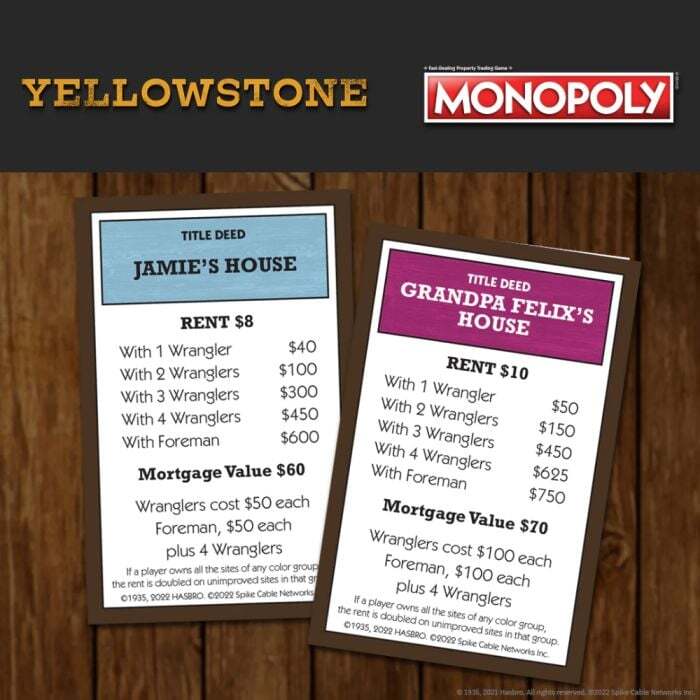 Monopoly - Yellowstone Edition Board Game