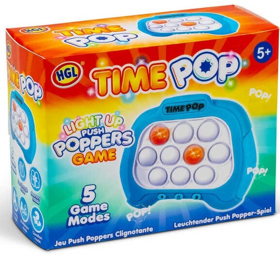 Tobar: Time Pop Light Up - Push Popper Game (Blue)