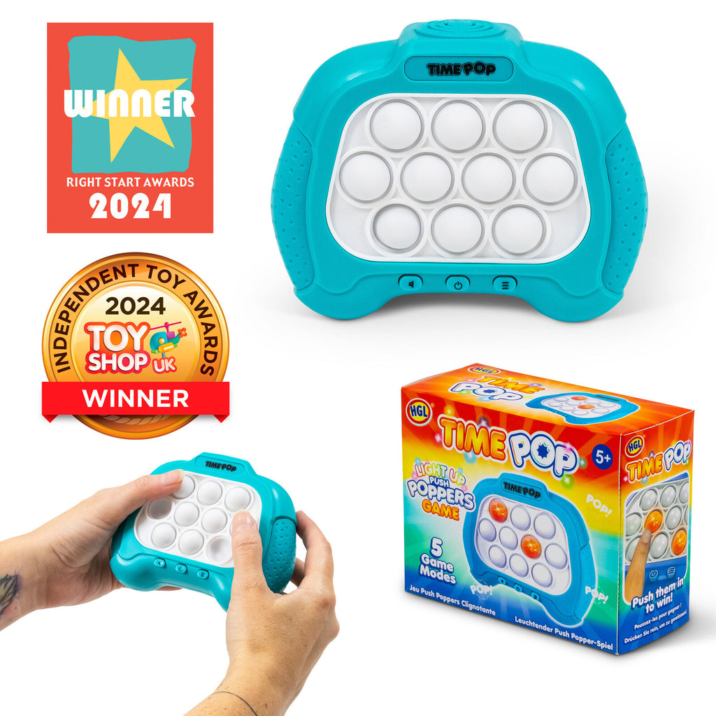 Tobar: Time Pop Light Up - Push Popper Game (Blue)