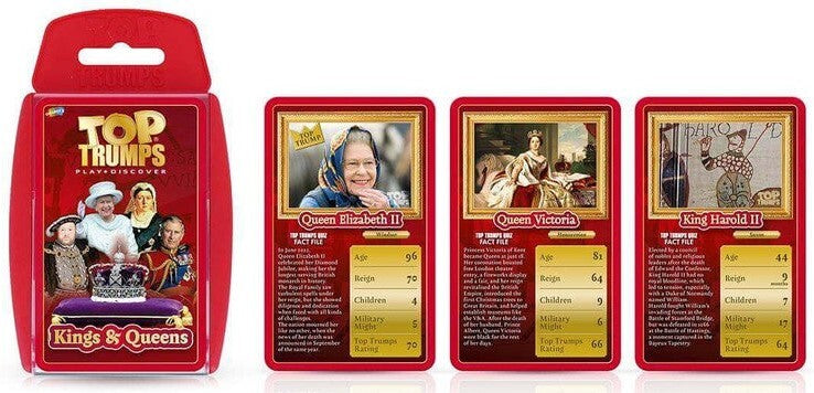 Top Trumps - Kings and Queens Edition Board Game