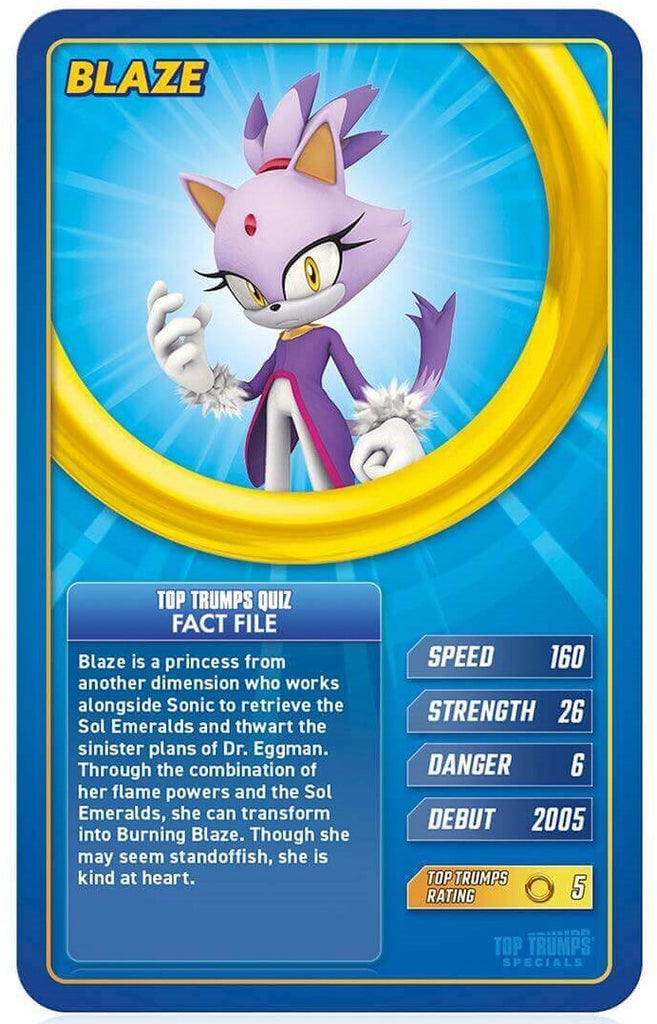 Top Trumps - Sonic the Hedgehog Edition Board Game