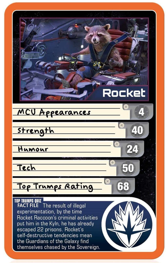 Top Trumps - Guardians of the Galaxy Edition Board Game