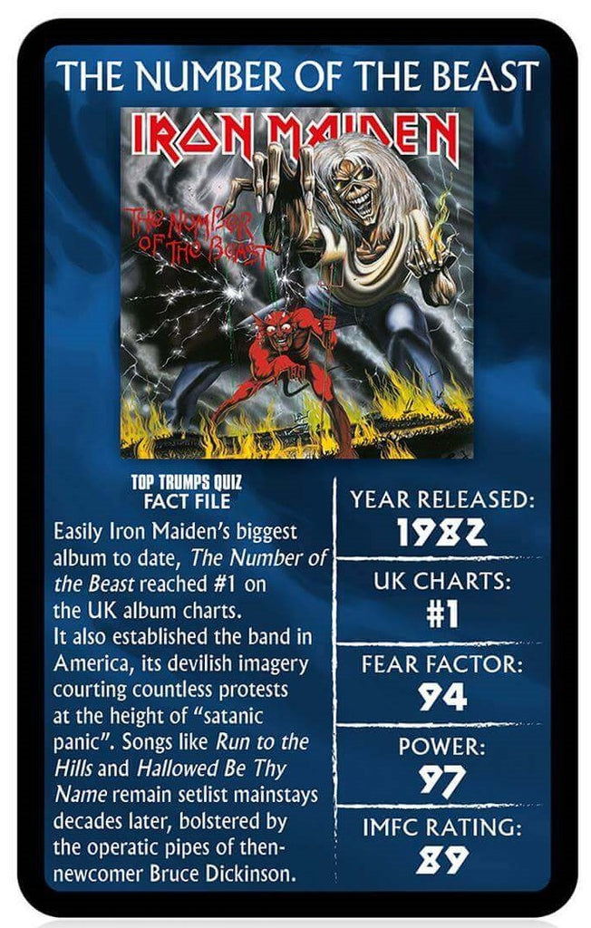 Top Trumps - Iron Maiden Limited Editon Board Game