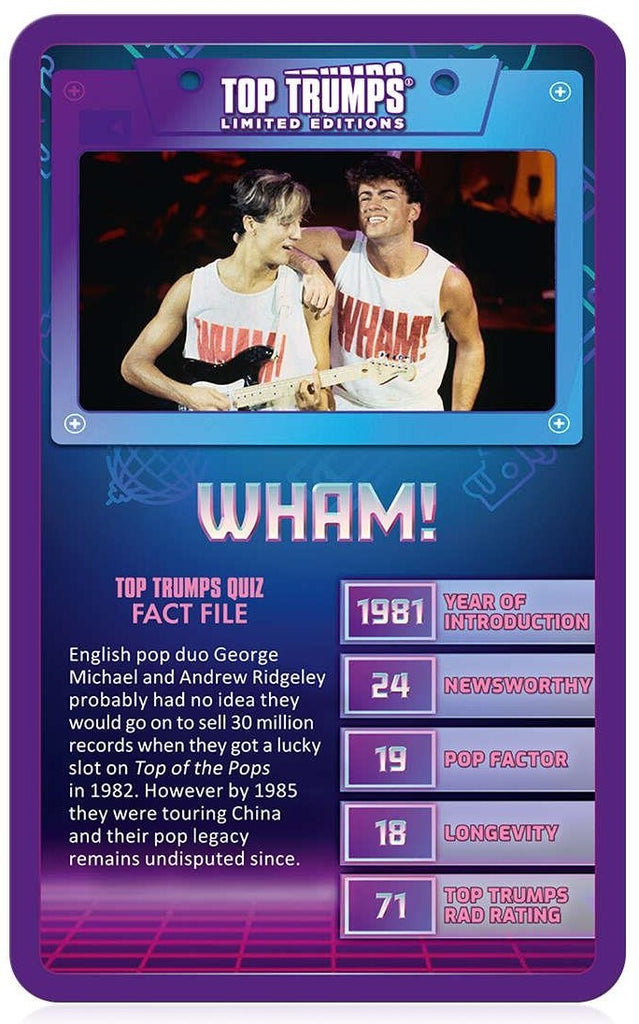 Top Trumps - Lets Go Back To The 80s Edition Board Game