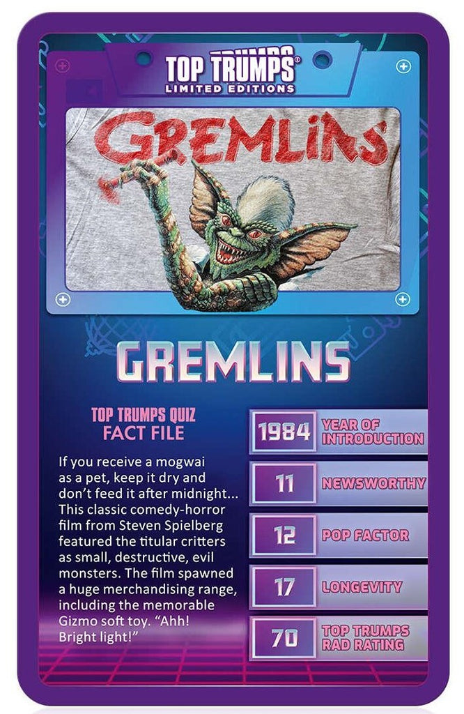 Top Trumps - Lets Go Back To The 80s Edition Board Game