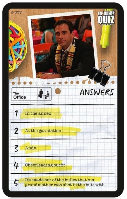 Top Trumps Quiz - The Office Edition Board Game