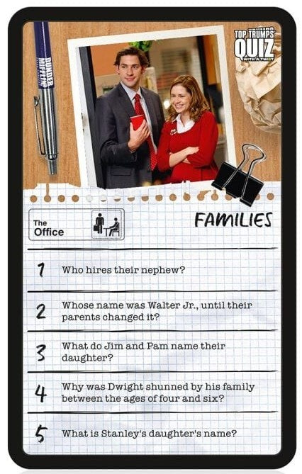 Top Trumps Quiz - The Office Edition Board Game