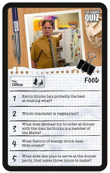 Top Trumps Quiz - The Office Edition Board Game