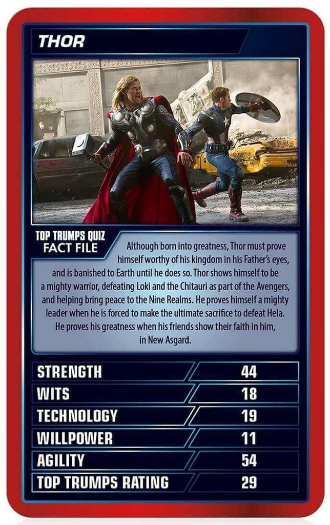 Top Trumps - Marvel Cinematic Universe Edition Board Game