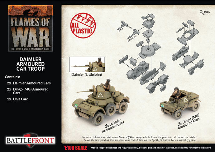 Flames of War: Daimler Armoured Car Troop