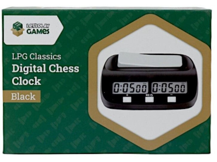 LPG Essentials: Electronic Chess Clock - Black Board Game