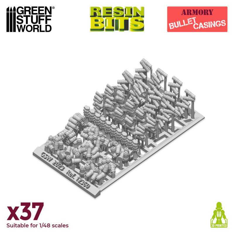 GSW: Bullet Casings - 37x Resin Bits Pack