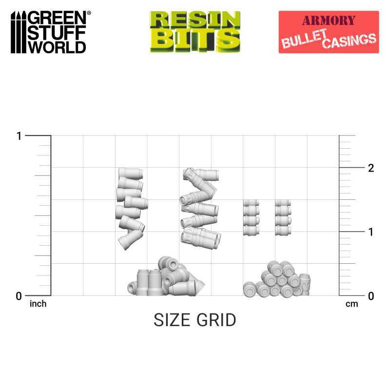 GSW: Bullet Casings - 37x Resin Bits Pack