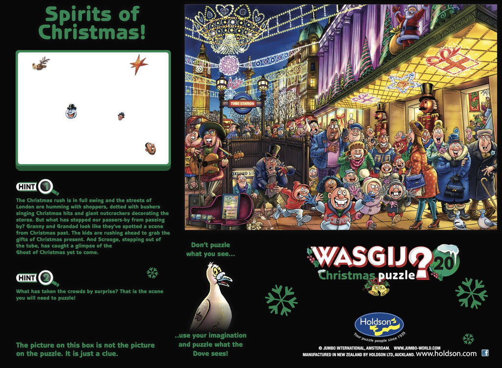 Wasgij Christmas: Spirit of Christmas! - Christmas #20 Puzzle (1000)pc Jigsaw) Board Game