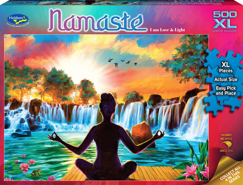 Holdson: I Am Love & Light - Namaste XL Piece Puzzle (500pc Jigsaw) Board Game