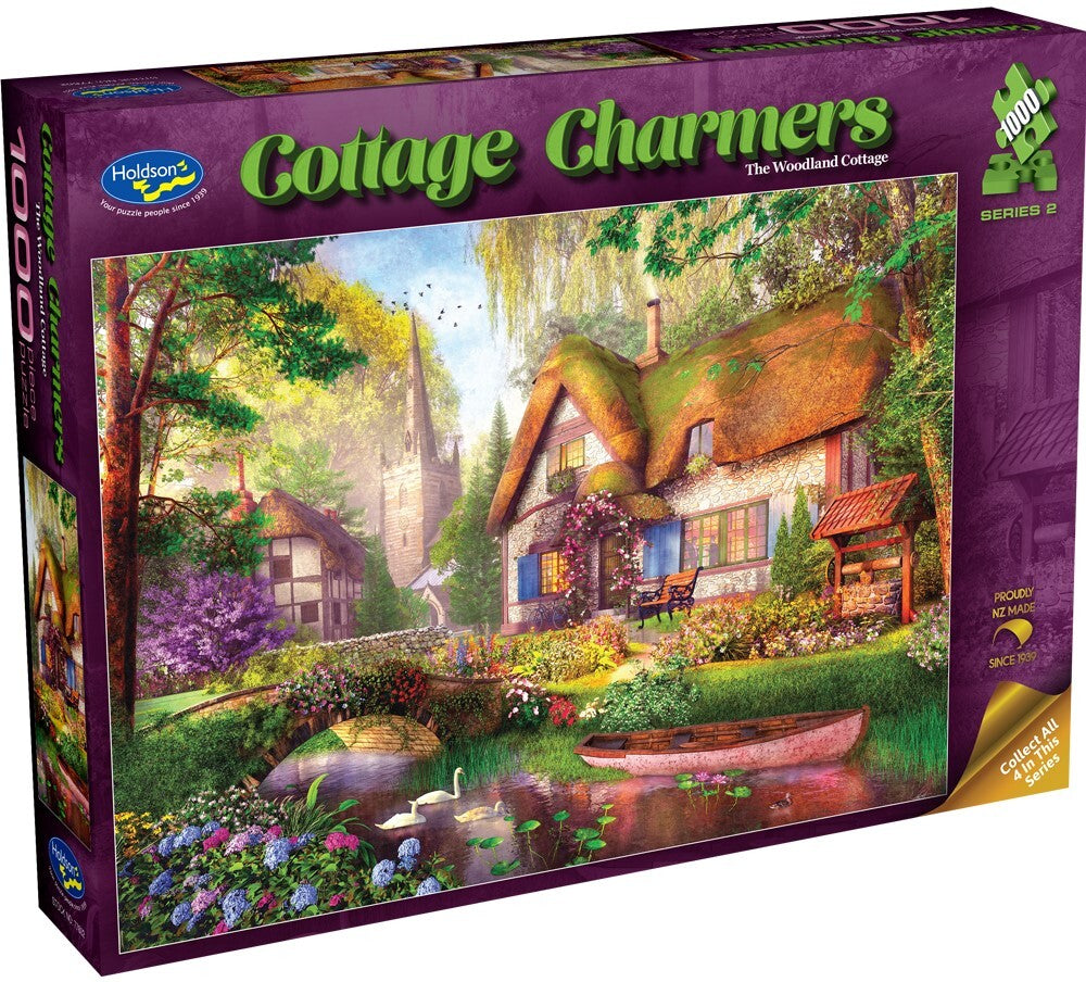 Holdson: The Woodland Cottage - Cottage Charmers Puzzle (1000pc Jigsaw) Board Game