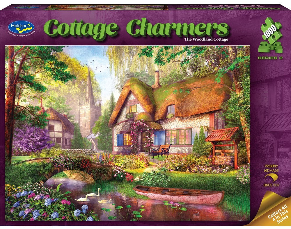 Holdson: The Woodland Cottage - Cottage Charmers Puzzle (1000pc Jigsaw) Board Game