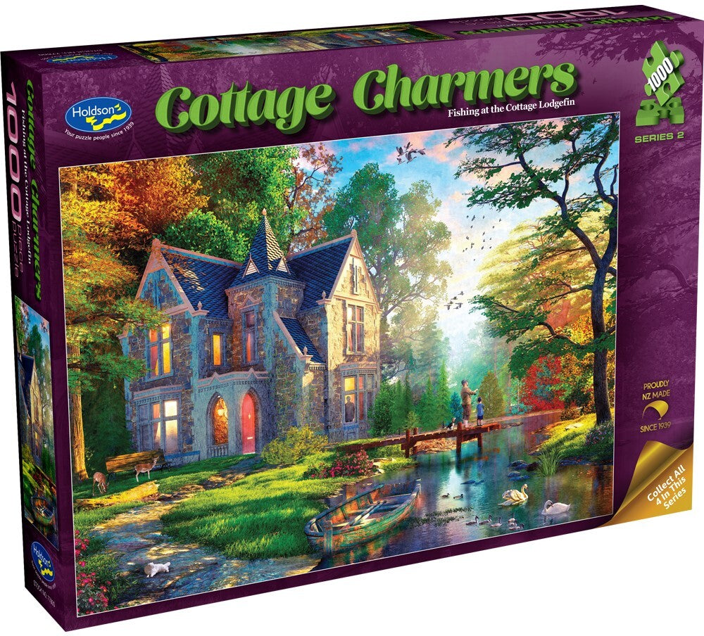 Holdson: Cottage Lodgefin - Cottage Charmers Puzzle (1000pc Jigsaw) Board Game