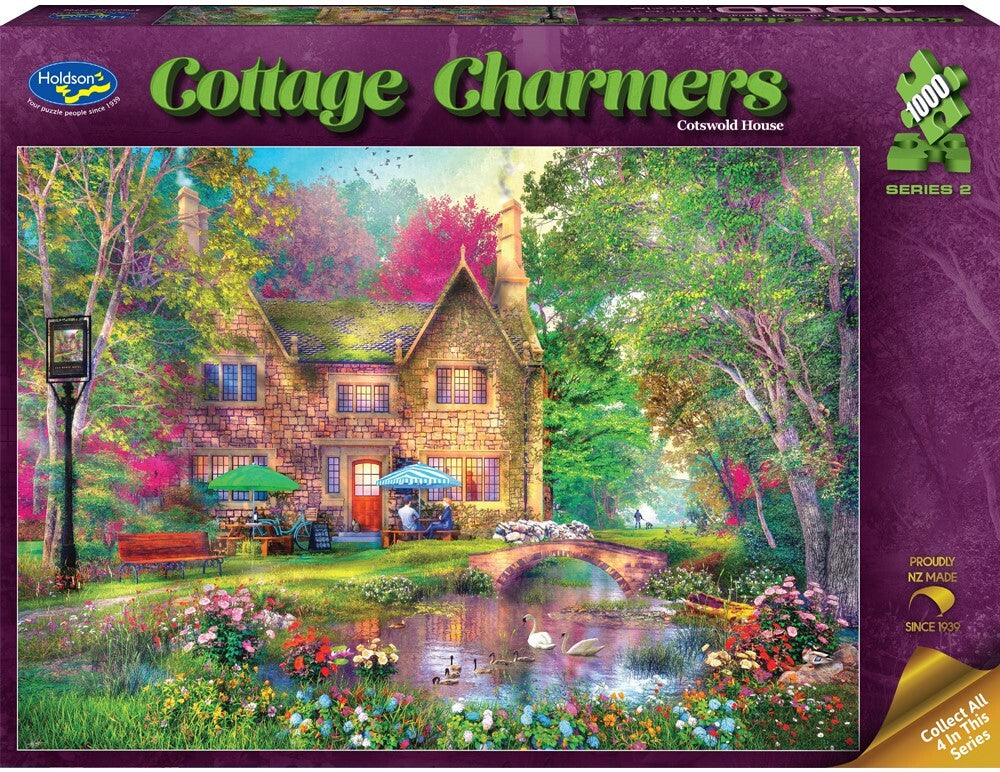 Holdson: Cotswold House - Cottage Charmers Puzzle (1000pc Jigsaw) Board Game