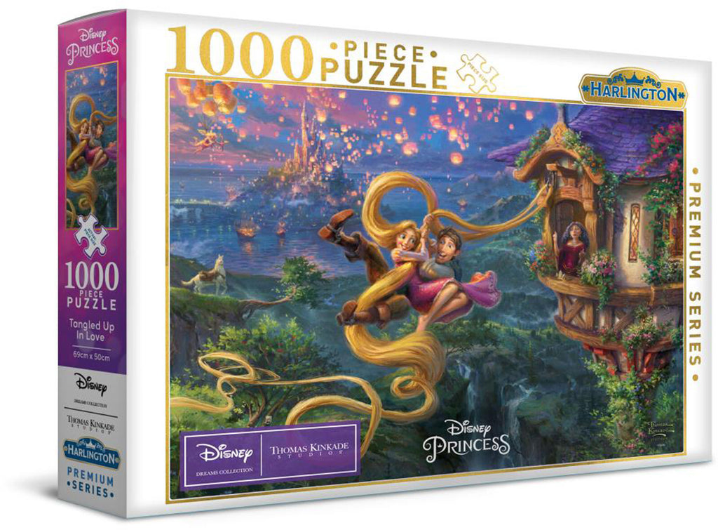 Harlington: Tangled Up in Love - Disney Puzzle (1000pc Jigsaw) Board Game