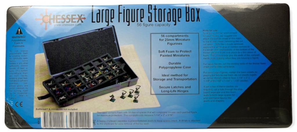 Chessex: Figure Storage Box for Larger 25mm Figures - Large