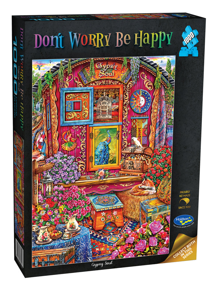 Holdson: Gypsy Soul - Don’t Worry Be Happy Puzzle (1000pc Jigsaw) Board Game