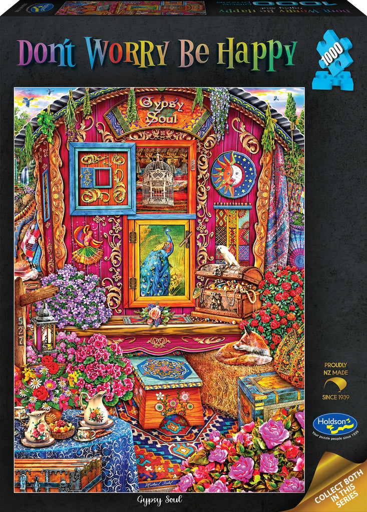 Holdson: Gypsy Soul - Don’t Worry Be Happy Puzzle (1000pc Jigsaw) Board Game