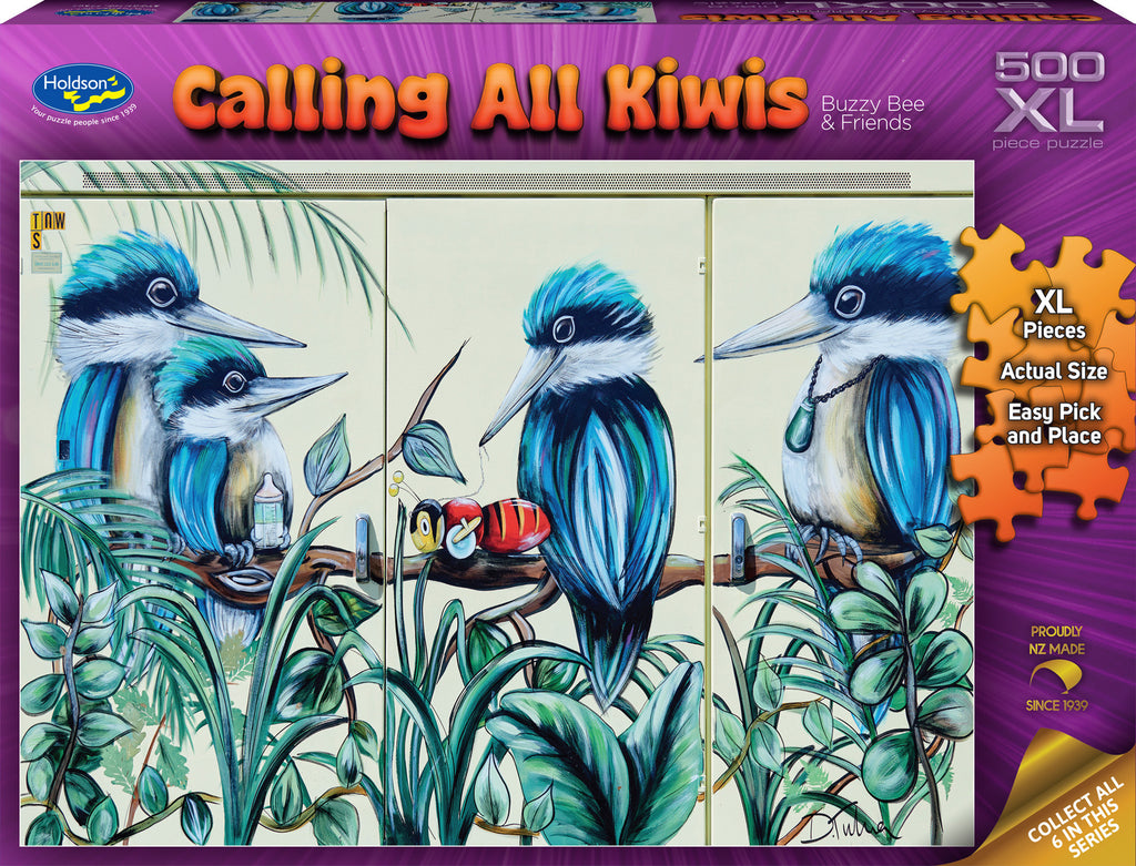 Holdson: Buzzy Bee & Friends - Calling All Kiwis XL Piece Puzzle (500pc Jigsaw) Board Game