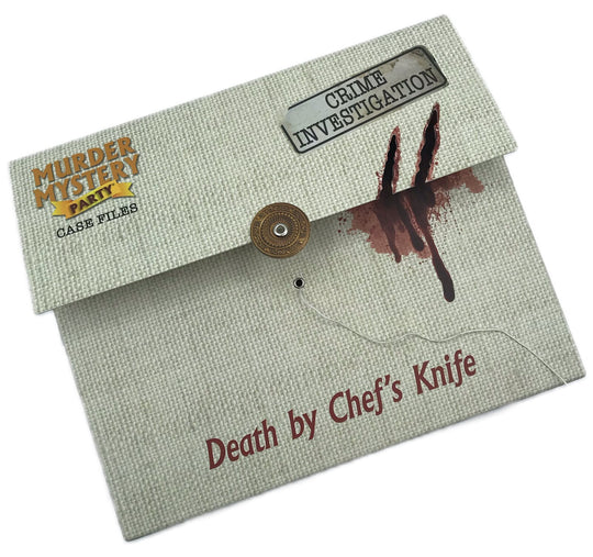 Murder Mystery Party: Case File - Death by Chefs Knife Board Game