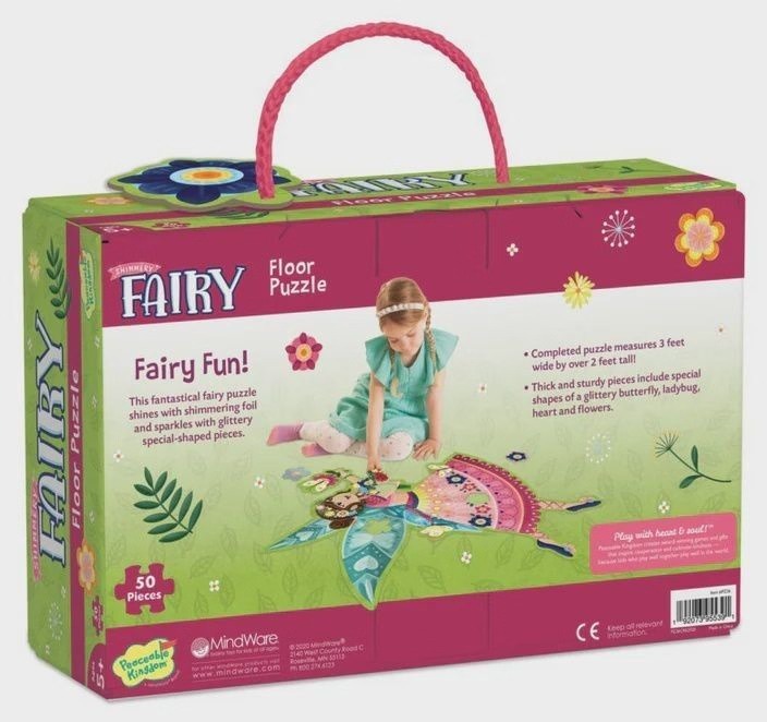 Peaceable Kingdom: Fairy - 50pc Floor Puzzle Board Game