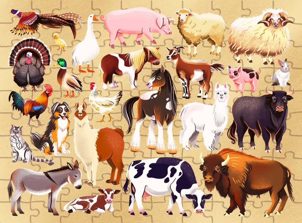 Junior Jigsaw: Explore 24 - Farm Animals Puzzle (100pc) Board Game