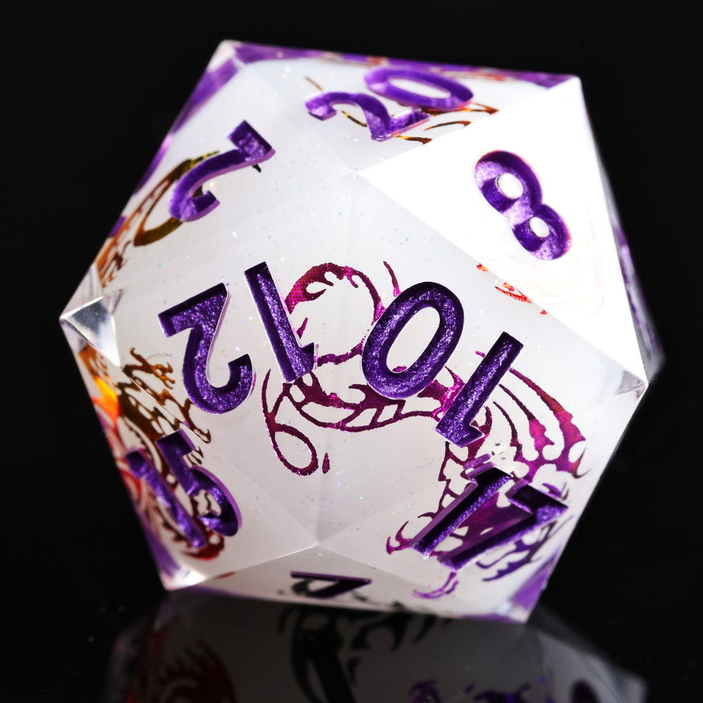 Dudley's Gallery - Dragon Swarm Sharp Edge Resin Dice Set