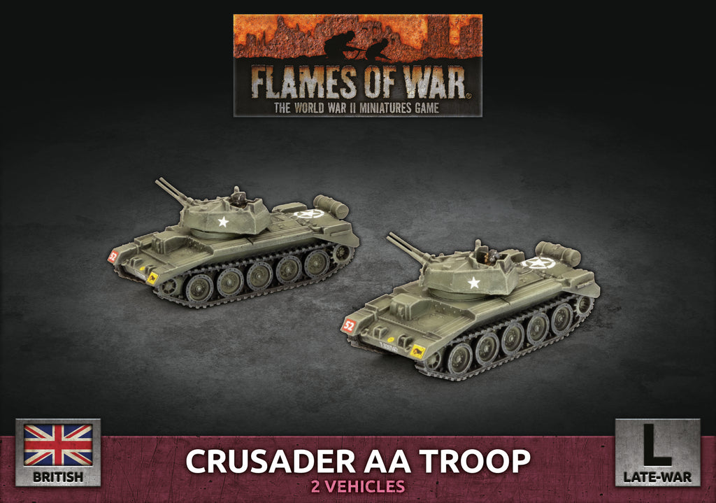 Flames of War: Crusader Armoured AA Platoon (x2 Plastic)