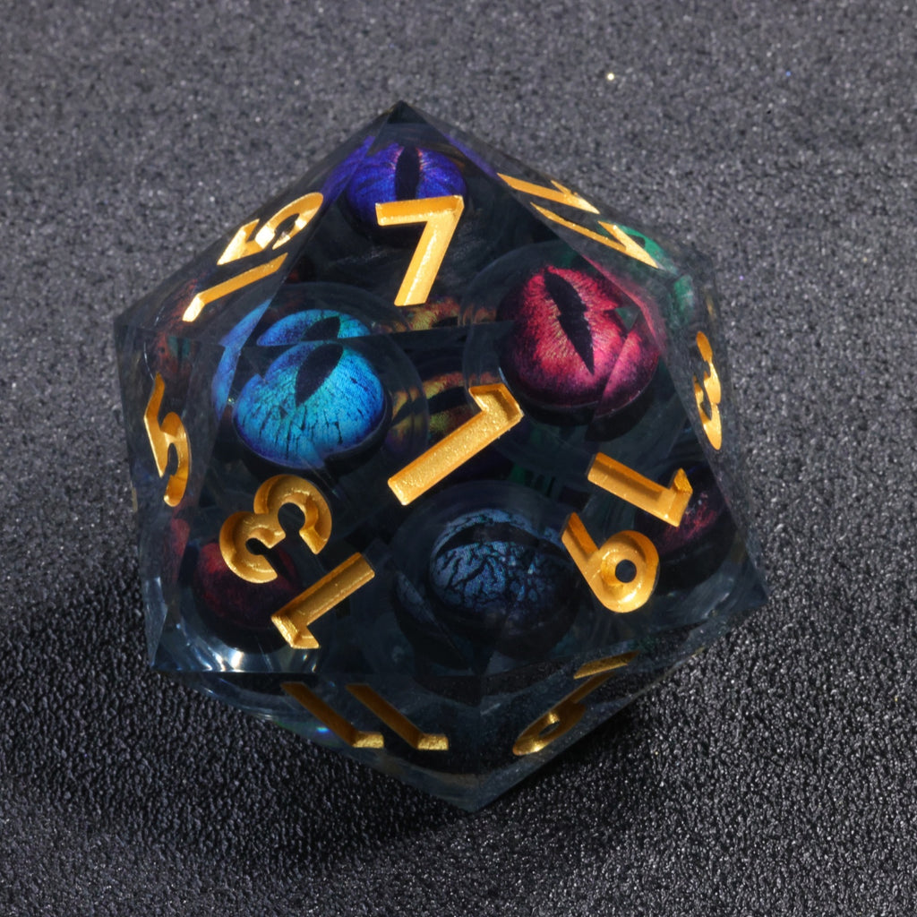 Dudley's Gallery - Dragon Queen Eyes 50mm D20 Moving Eyes Sharp Edge Die