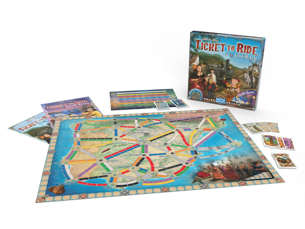 Ticket to Ride: Map Collection Volume 8 - Iberia & South Korea Board Game