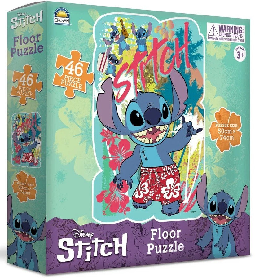 MJM: Disney Stitch - 46pc Floor Puzzle Board Game