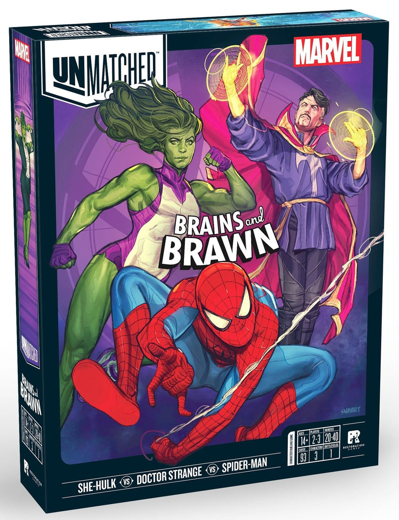 Unmatched: Marvel - Brains & Brawn Board Game