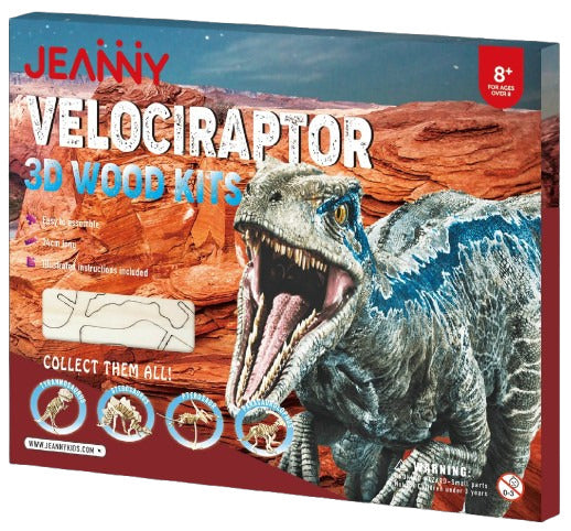 Jeanny: 3D Wood kit - Velociraptor Board Game