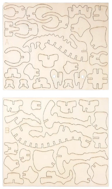 Jeanny: 3D Wood kit - Stegosaurus Board Game